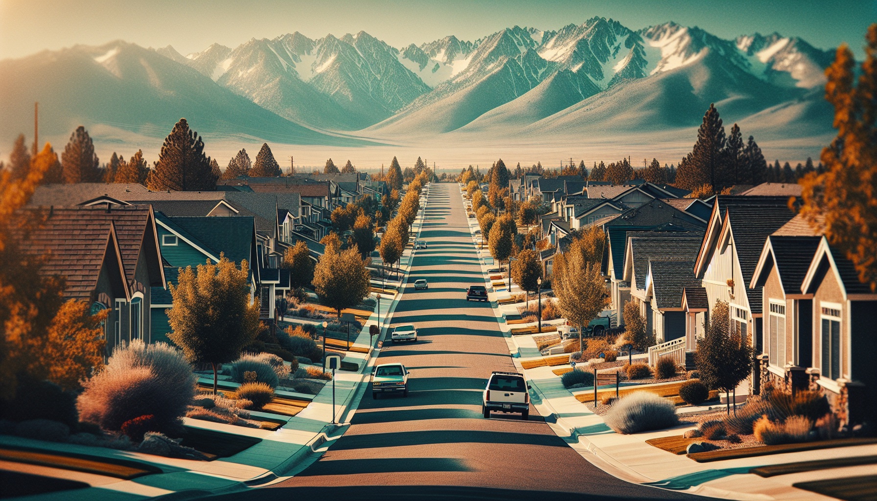 A Reno, Nevada neighborhood with the Sierra Nevada mountains in the background — where Run Our House was born.